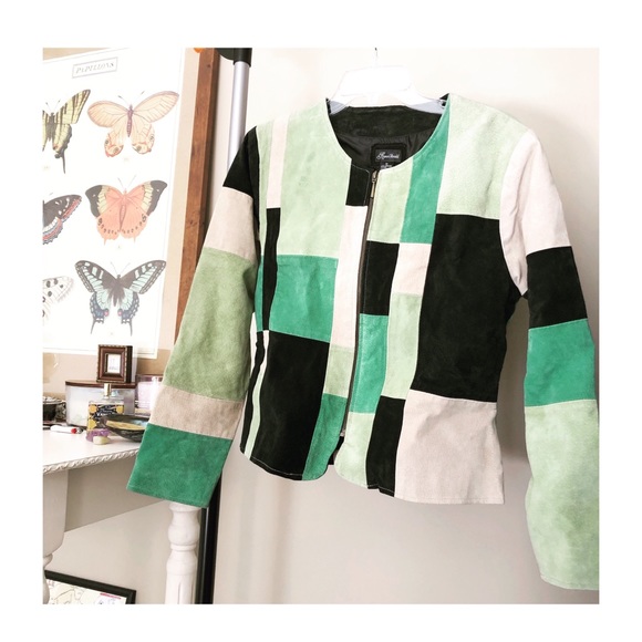 Anthropologie Jackets & Blazers - PATCHWORK SUEDE LEATHER JACKET